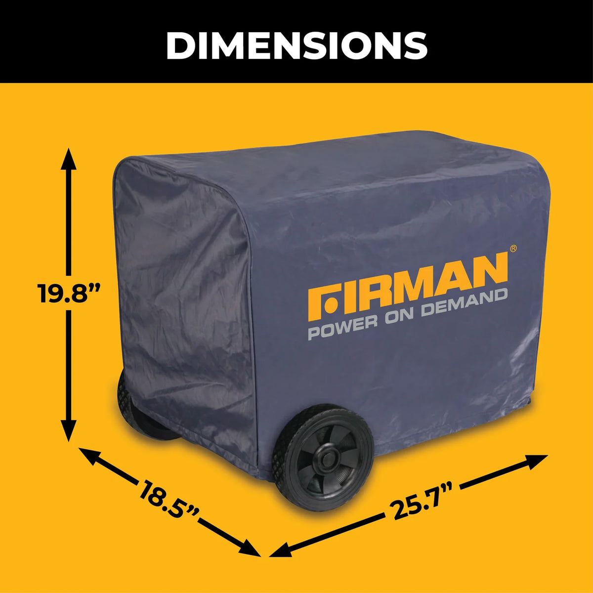 FIRMAN Medium Size Portable Generator Inverter Cover, view 2