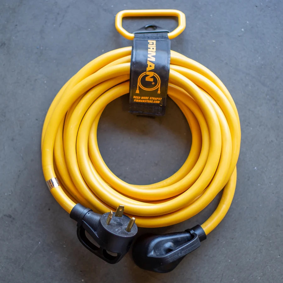 FIRMAN Heavy Duty Power Cord with Storage Strap, 25FT TT-30P to TT-30R, view 2