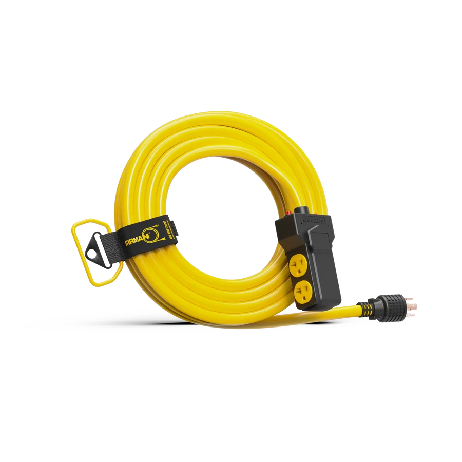 FIRMAN Heavy Duty Power Cord, 25FT L14-30P to (4) 5-20R, view 2