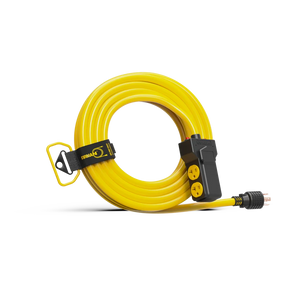FIRMAN Heavy Duty Power Cord, 25FT L14-30P to (4) 5-20R, view 2