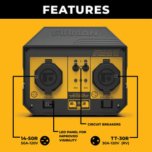 FIRMAN Portable Generator Parallel Kit, 50A 6000W, view 2