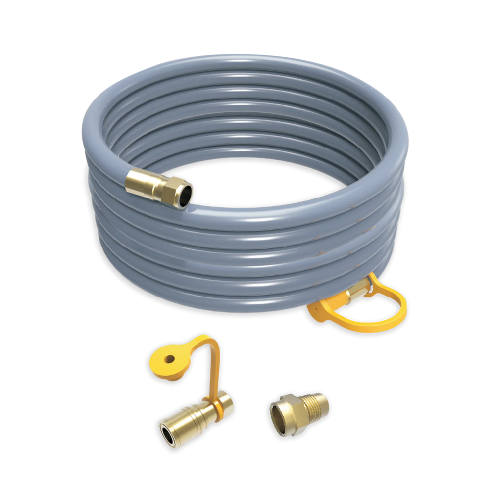 FIRMAN Natural Gas Hose with Storage Strap, 25FT