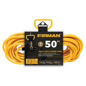 FIRMAN Medium Duty Generator Utility Power Cord with Storage Strap, 50FT, view 2