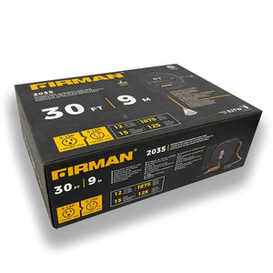 FIRMAN Retractable Extension Cord Reel with 4 Outlets, 30FT 125V 15A, view 12