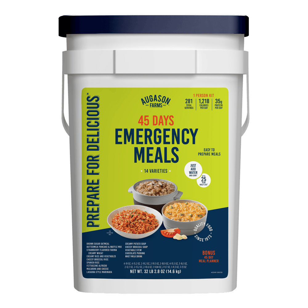 Augason Farms 45-Day 1-Person Emergency Food Supply Kit - 281 Servings