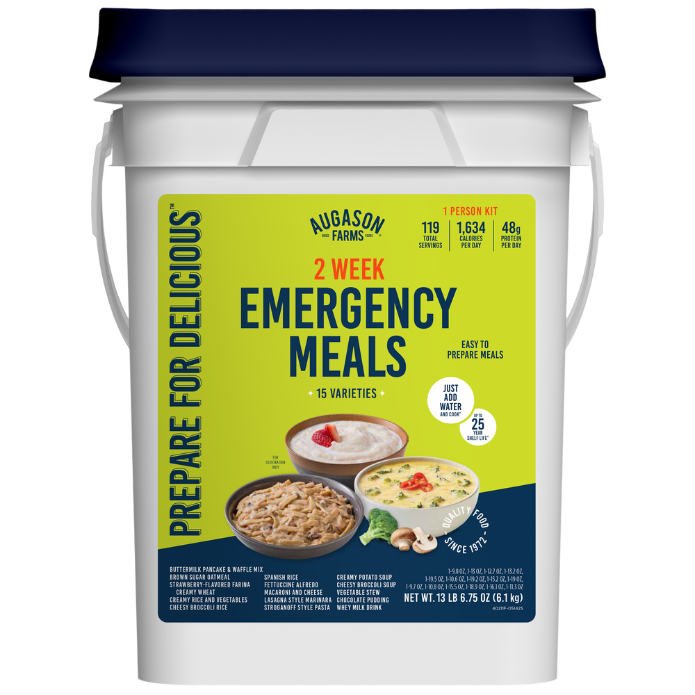 Augason Farms 2-Week 1-Person Emergency Food Supply Kit, 119 Servings