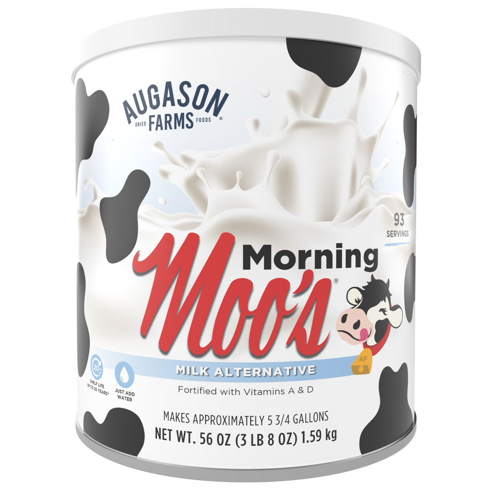 Augason Farms Morning Moo's Milk Alternative Can, 93 Servings