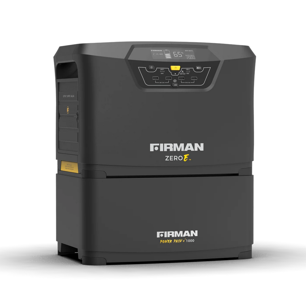 FIRMAN Zero-E Portable Power Station with Expansion Battery - 4,000/2,000W 120V