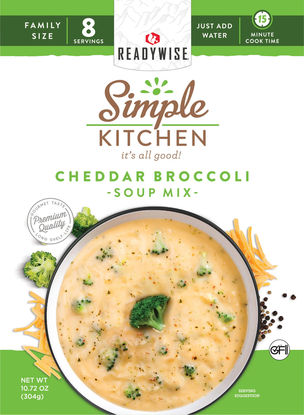 ReadyWise Cheddar Broccoli Soup Mix Pouch - 6-Pack