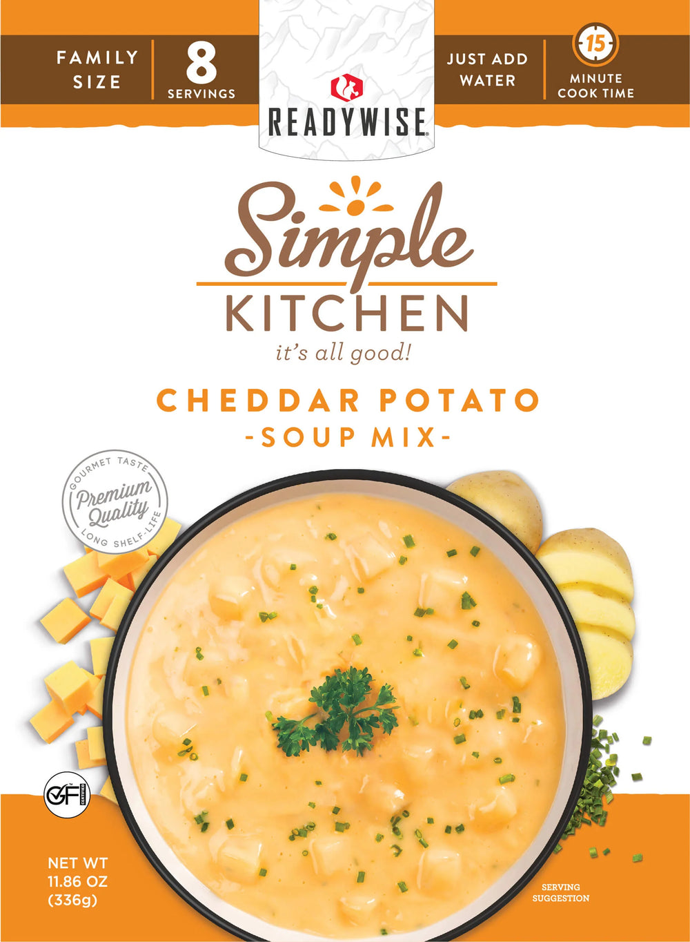 ReadyWise Cheddar Potato Soup Mix Pouch - 6-Pack