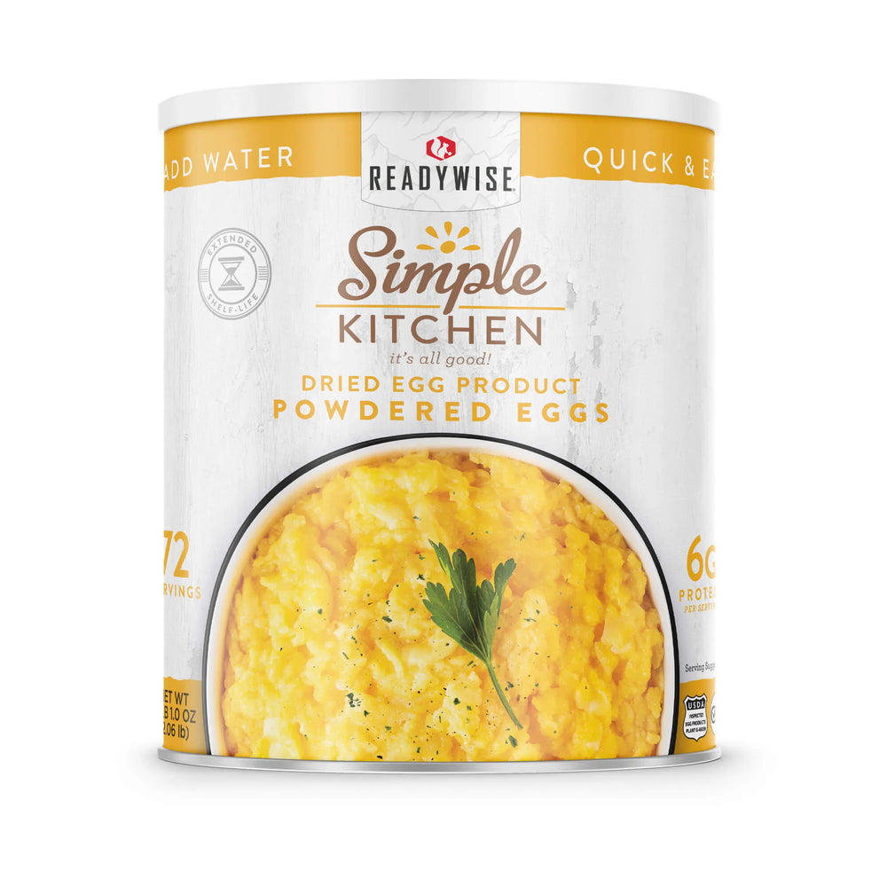 ReadyWise Freeze Dried Powdered Eggs Can - 72 Servings