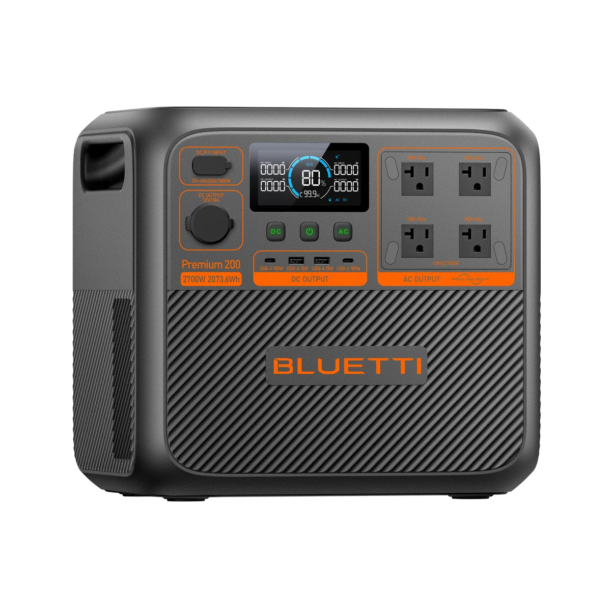BLUETTI Premium 200 V2 Portable Power Station, 2,700W/2,073.6Wh, view 3