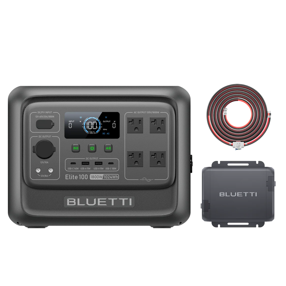 BLUETTI Elite 100 V2 + Charger 1 - 1,800W/1,024Wh