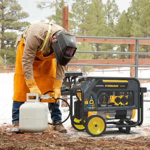 FIRMAN Dual Fuel Portable Generator Recoil Start, 4,550/3,650W, view 12