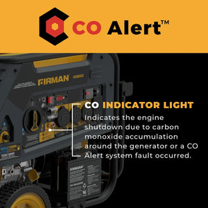 FIRMAN Dual Fuel Portable Generator with CO Alert Electric Start, 10,000/8,000W 120/240V, view 7
