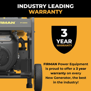 FIRMAN Dual Fuel Portable Generator with CO Alert Electric Start, 10,000/8,000W 120/240V, view 8