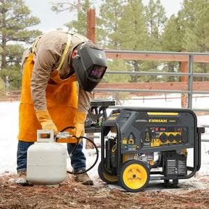 FIRMAN Dual Fuel Portable Generator with CO Alert Electric Start, 10,000/8,000W 120/240V, view 13