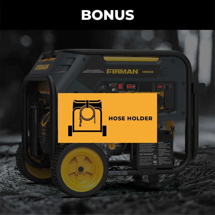 FIRMAN Dual Fuel Portable Generator with CO Alert Electric Start, 10,000/8,000W 120/240V, view 4