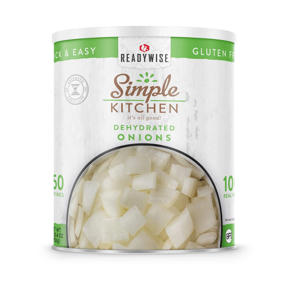 ReadyWise Dehydrated Chopped Onions – 250 Servings