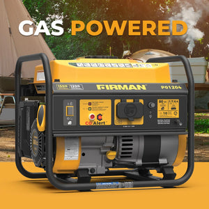 FIRMAN Gas Portable Generator with CO Alert Recoil Start, 1,500/1,200W, view 12