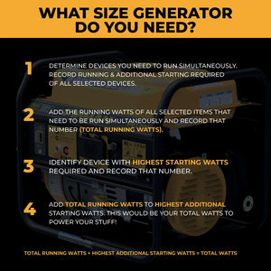 FIRMAN Gas Portable Generator with CO Alert Recoil Start, 1,500/1,200W, view 5