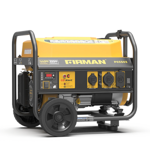 FIRMAN Gas Portable Generator with CO Alert Recoil Start, 4,450/3,550W 120V