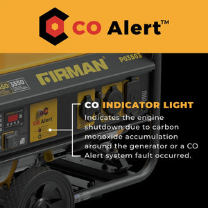 FIRMAN Gas Portable Generator with CO Alert Recoil Start, 4,450/3,550W 120V, view 6