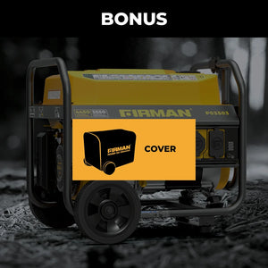 FIRMAN Gas Portable Generator with CO Alert Recoil Start, 4,450/3,550W 120V, view 8