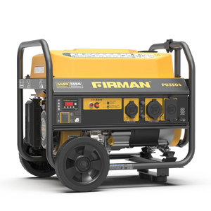 FIRMAN Gas Portable Generator with CO Alert Recoil Start, 4,450/3,550W 120V