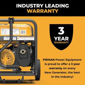 FIRMAN Gas Portable Generator with CO Alert Recoil Start, 4,450/3,550W 120V, view 8