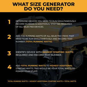 FIRMAN Gas Portable Generator with CO Alert Recoil Start, 4,450/3,550W 120V, view 9