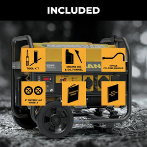 FIRMAN Gas Portable Generator with CO Alert Recoil Start, 4,450/3,550W 120V, view 7