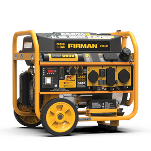 FIRMAN Gas Portable Generator with CO Alert Remote Start, 4,550/3,650W 120/240V