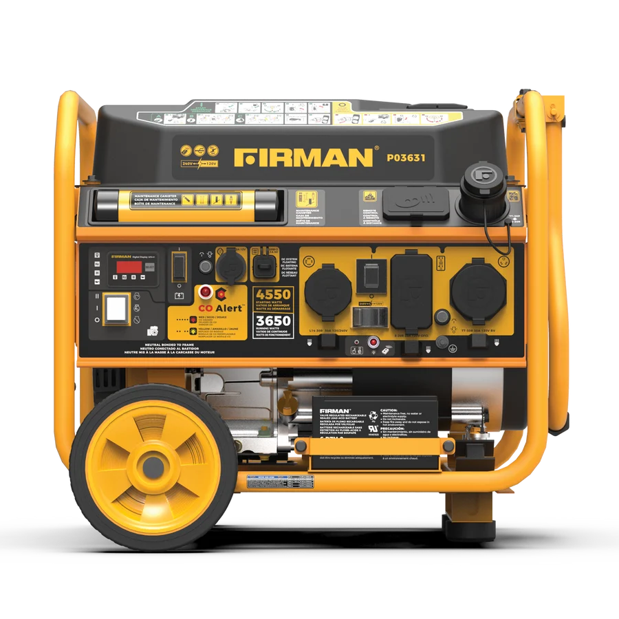 FIRMAN Gas Portable Generator with CO Alert Remote Start, 4,550/3,650W 120/240V, view 8