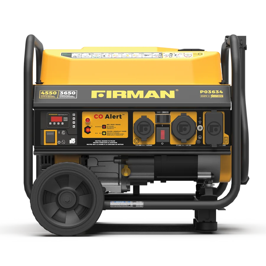 FIRMAN Gas Portable Generator with CO Alert, 4,450/3,650W 120/240V, view 9