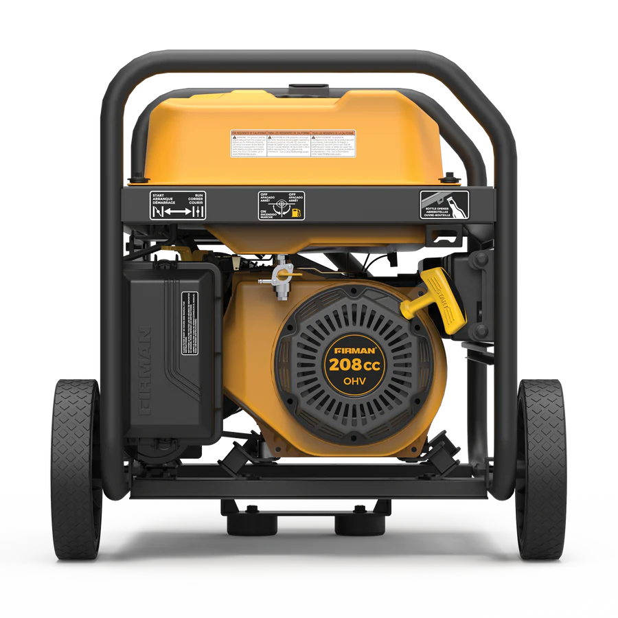 FIRMAN Gas Portable Generator with CO Alert, 4,450/3,650W 120/240V, view 7