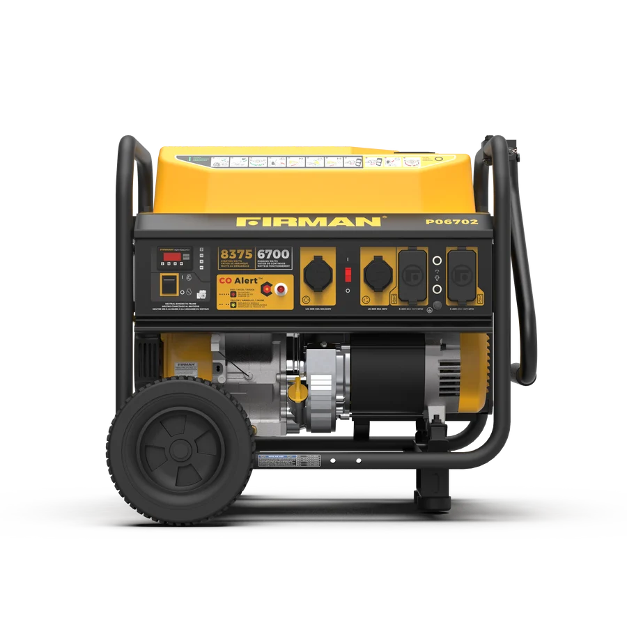 FIRMAN Gas Portable Generator with CO Alert Recoil Start, 8,375/6,700W 120/240V, view 8