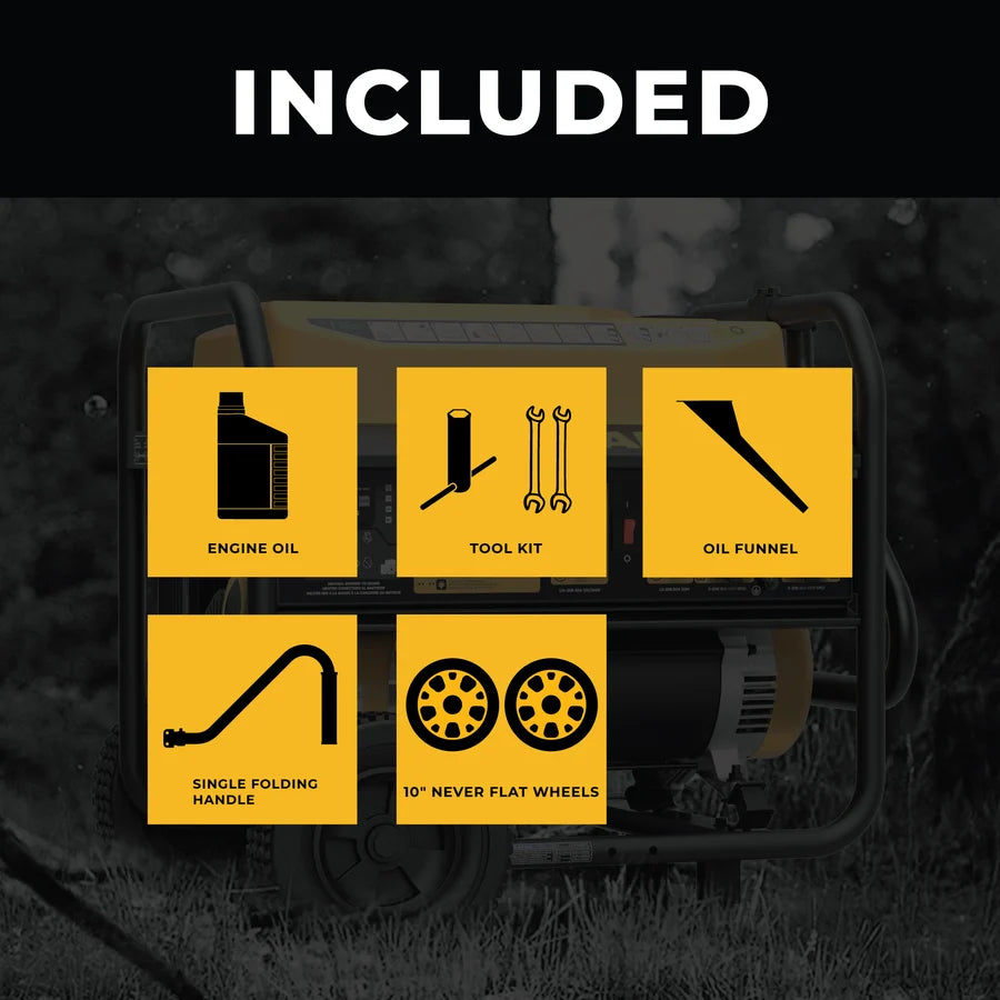 FIRMAN Gas Portable Generator with CO Alert Recoil Start, 8,375/6,700W 120/240V, view 4