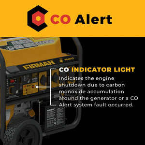 FIRMAN Gas Portable Generator with CO Alert Remote Start, 8,375/6,700W, view 3
