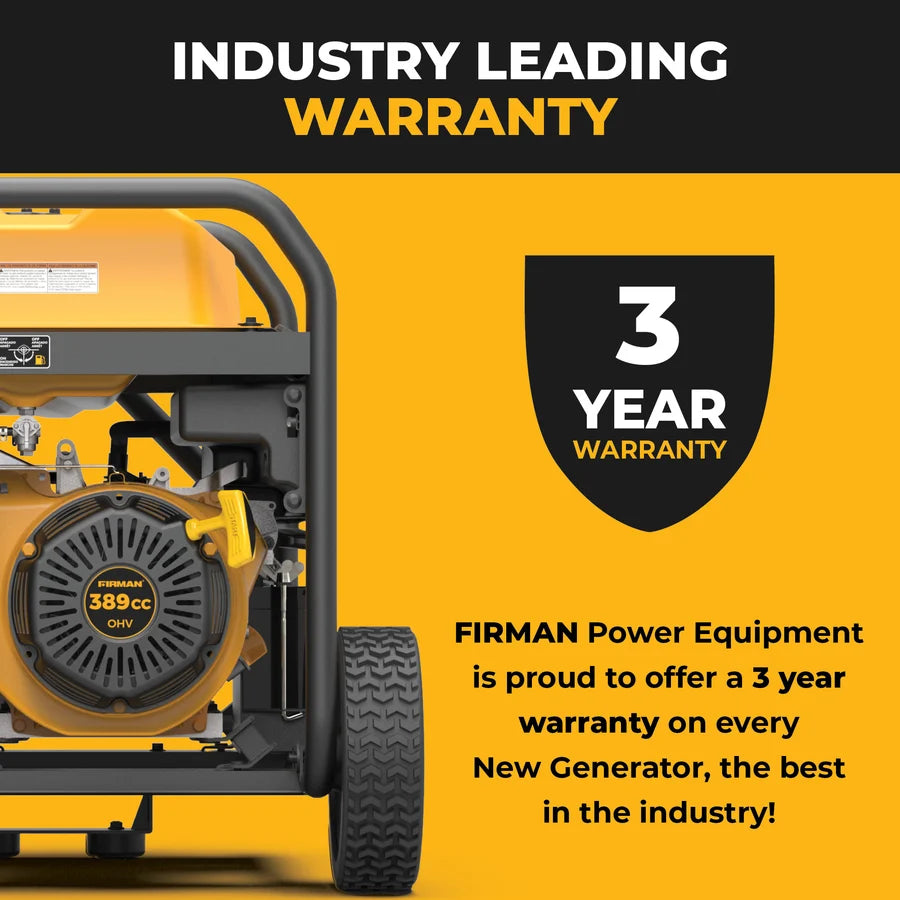 FIRMAN Gas Portable Generator with CO Alert Remote Start, 8,375/6,700W, view 4