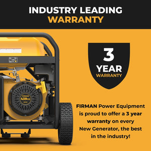 FIRMAN Gas Portable Generator with CO Alert Remote Start, 10,000/8,000W 120/240V, view 4