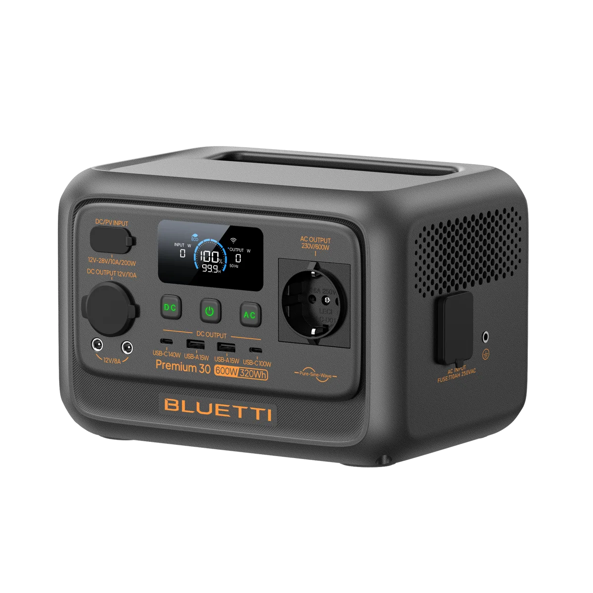 BLUETTI Premium 30 V2 Versatile Power Station, 600W/320Wh, view 5