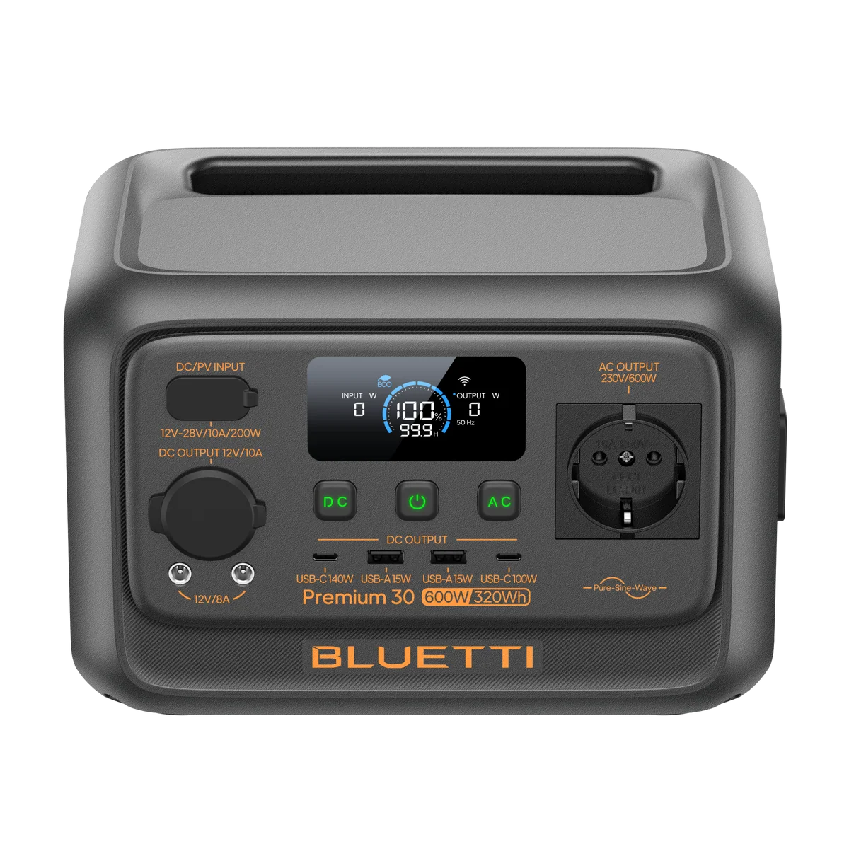 BLUETTI Premium 30 V2 Versatile Power Station, 600W/320Wh, view 6