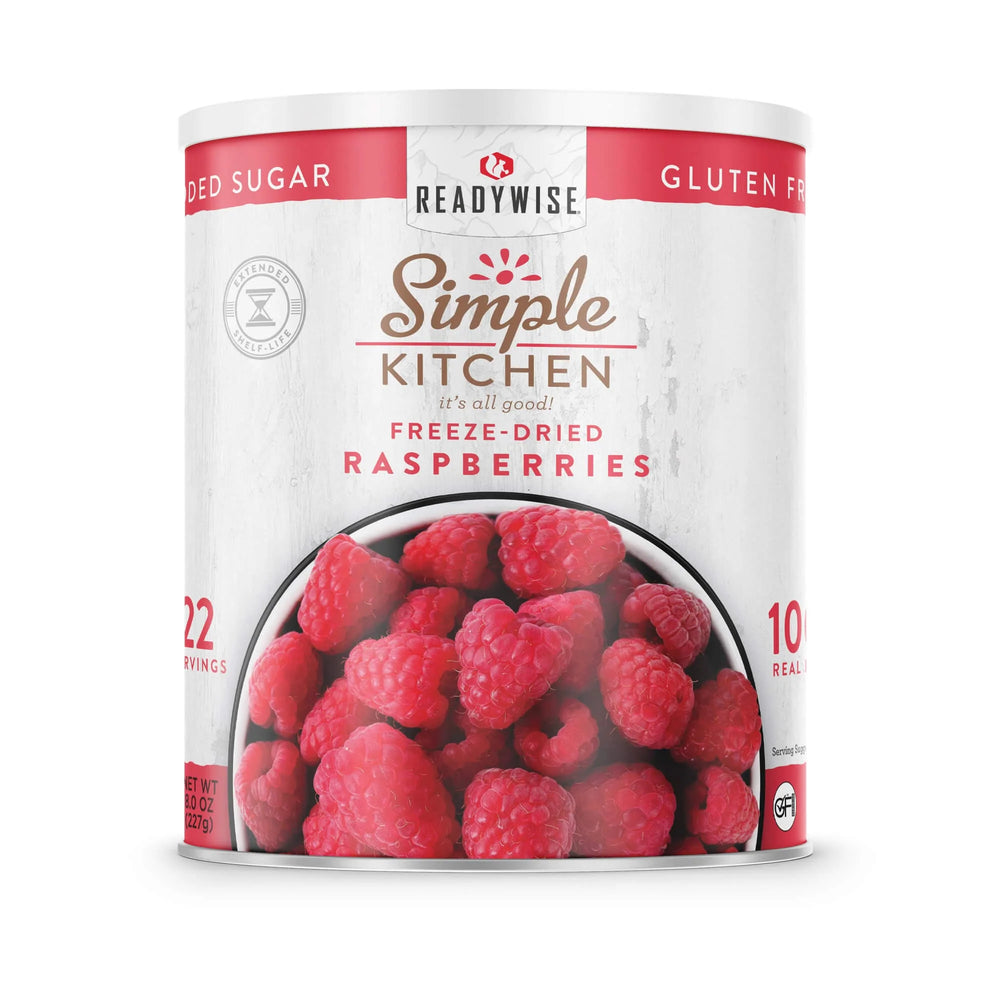 ReadyWise Freeze Dried Raspberries – 22 Servings
