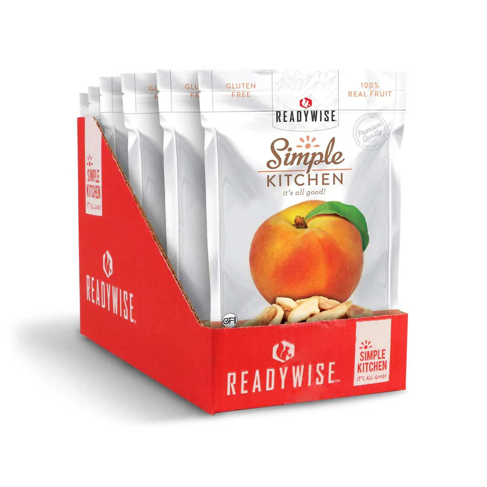ReadyWise Freeze-Dried Peaches Pouch - 6 Pack