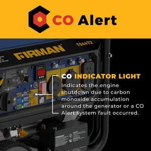 FIRMAN Tri-Fuel Portable Generator with CO Alert Electric Start, 5,500/4,400W, view 6