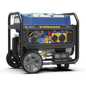 FIRMAN Tri-Fuel Portable Generator with CO Alert Electric Start, 5,500/4,400W