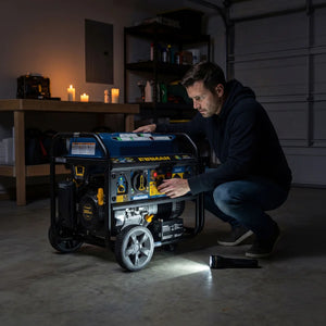 FIRMAN Tri-Fuel Portable Generator Electric Start with CO Alert, 7,850/6,300W, view 13