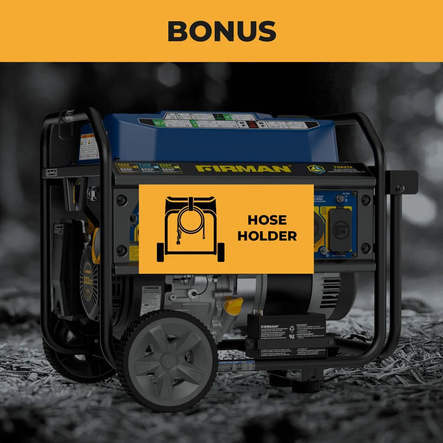 FIRMAN Tri-Fuel Portable Generator Electric Start with CO Alert, 7,850/6,300W, view 8