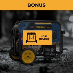 FIRMAN Tri-Fuel Portable Generator with CO Alert, Electric & Recoil Start, 10,000/8,000W, view 9